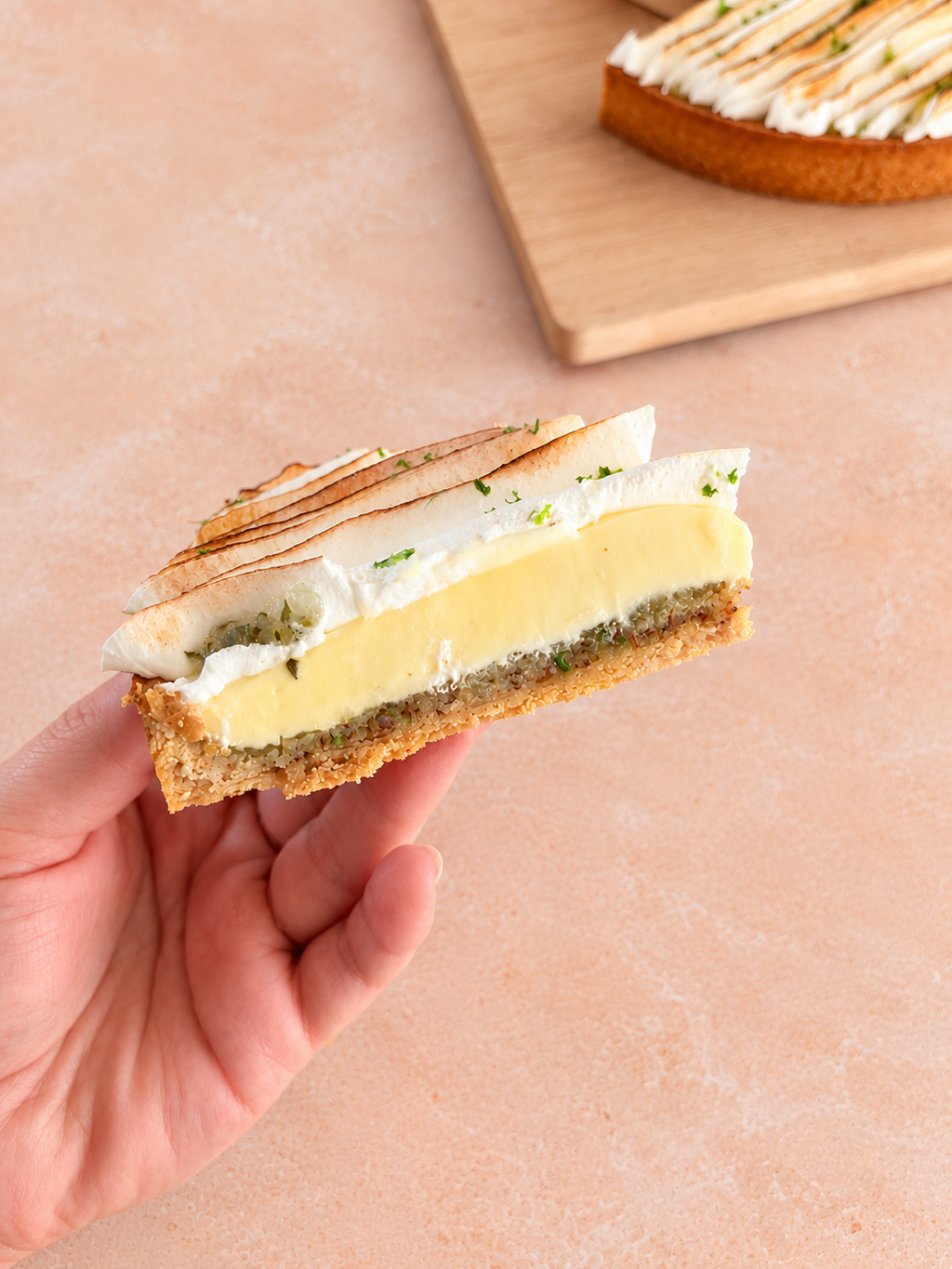 tarte citron meringue basilic